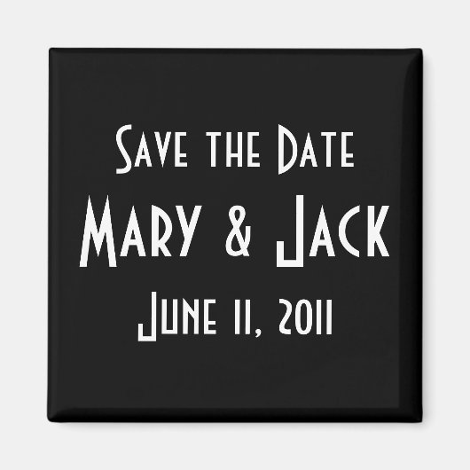 De datum opslaan magneet (Voorkant)