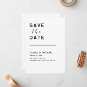 De datum opslaan notitiekaartje (Voorkant / Achterkant in situ)