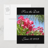 De datum opslaan Oleander Post Kaart (Voorkant / Achterkant)