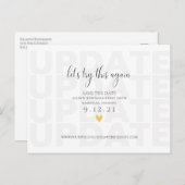 De datum opslaan op de datum bijwerken aankondigingskaart (Voorkant / Achterkant)