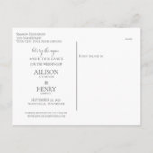 De datum opslaan op de datum bijwerken aankondigingskaart (Achterkant)