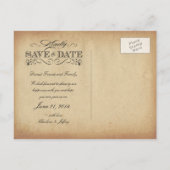 De datum opslaan  perkament Briefkaart (Achterkant)