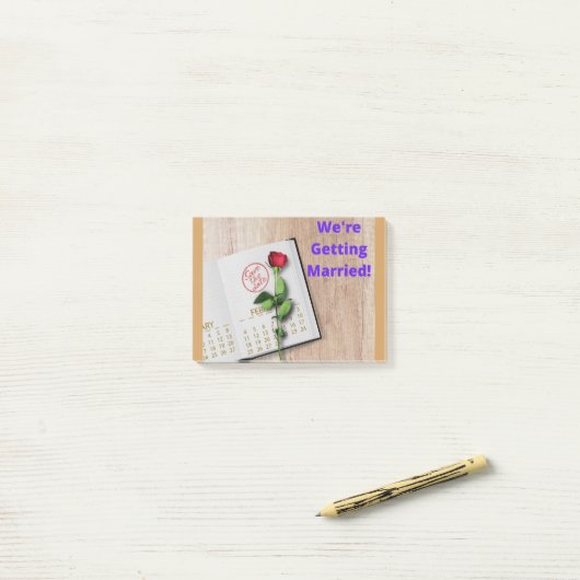 De datum opslaan post-it® notes (Op bureau)