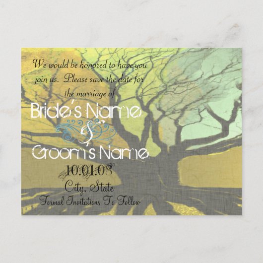 De datum opslaan - regels aankondigingskaart (Achterkant)