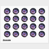 De datum opslaan ronde sticker (Vel)