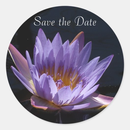 De datum opslaan ronde sticker (Voorkant)