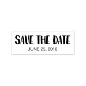 De datum opslaan rubberstempel (Afrduk)