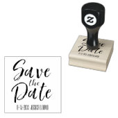 De datum opslaan rubberstempel (Gestempeld)