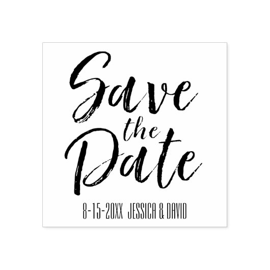 De datum opslaan rubberstempel (Afrduk)