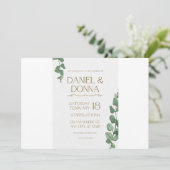 De datum opslaan save the date (Staand voorkant)