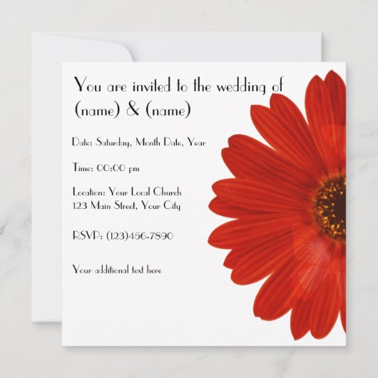 De datum opslaan save the date (Achterkant)