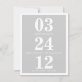 De datum opslaan save the date (Voorkant)