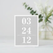 De datum opslaan save the date (Staand voorkant)