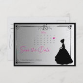 De datum opslaan save the date (Voorkant / Achterkant)