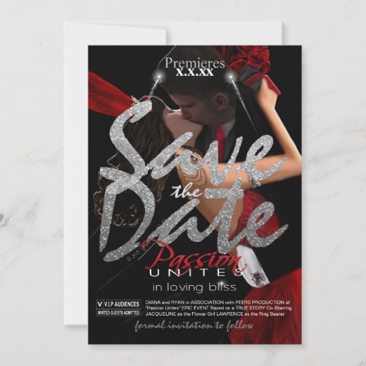 De datum opslaan save the date (Voorkant)