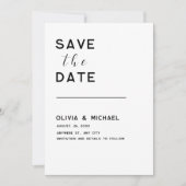 De datum opslaan save the date (Voorkant)
