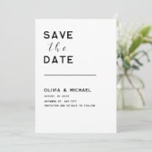 De datum opslaan save the date (Staand voorkant)