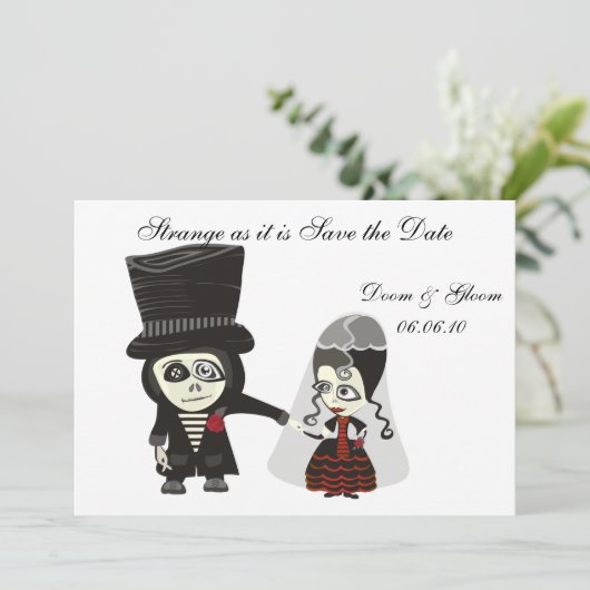 De datum opslaan save the date (Staand voorkant)