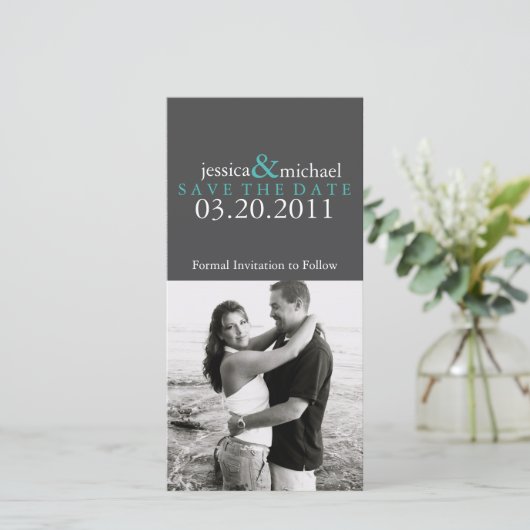De datum opslaan save the date (Staand voorkant)