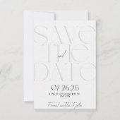 De datum opslaan save the date (Voorkant)