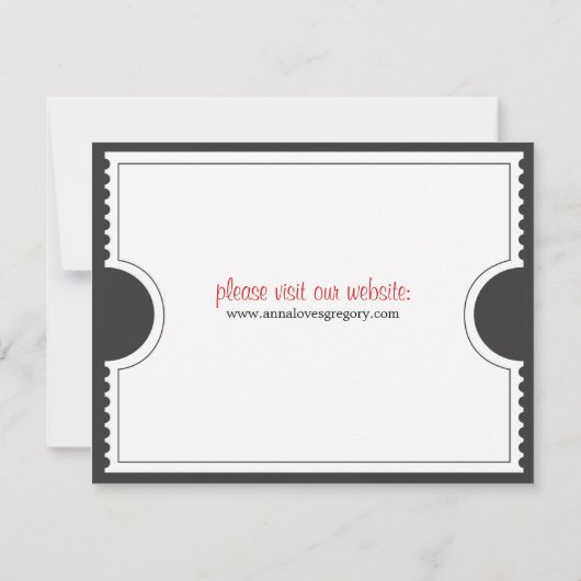 De datum opslaan save the date (Achterkant)