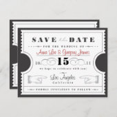 De datum opslaan save the date (Voorkant / Achterkant)