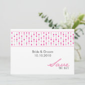 De datum opslaan - Stippen Save The Date (Staand voorkant)