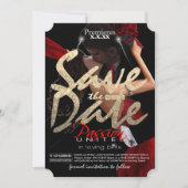 De datum opslaan Ticket Save The Date (Voorkant)