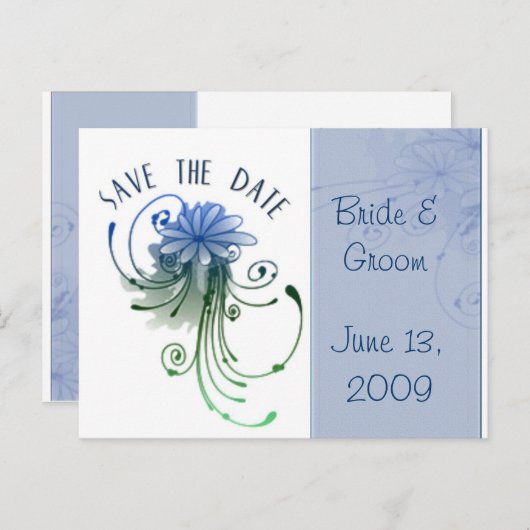 De datum opslaan ... uw eigen tekst toevoegen aankondigingskaart (Voorkant / Achterkant)