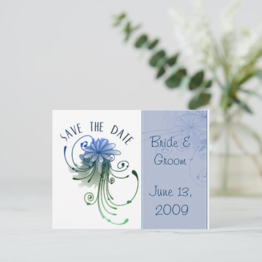 De datum opslaan ... uw eigen tekst toevoegen aankondigingskaart (Staand voorkant)