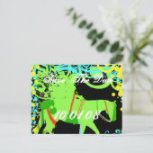 De datum opslaan - Western Grunge Aankondigingskaart (Staand voorkant)