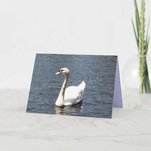 De datum opslaan witte zwaan aankondiging (Achterkant)