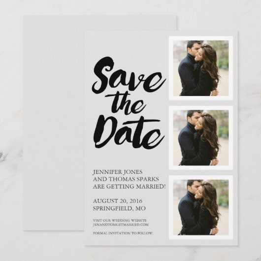 De datum opslaan | WOORDEN Kaart (Voorkant / Achterkant)