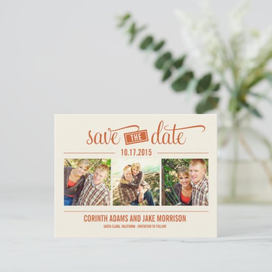 "DE" Datum - Sla de datumkaart op Aankondigingskaart (Staand voorkant)