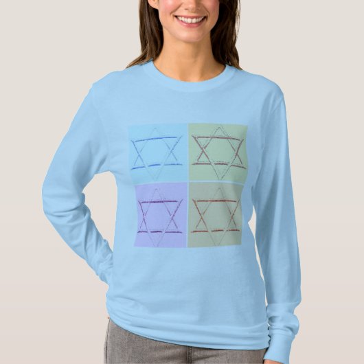 De datum/ster van David opslaan T-shirt (Voorkant)