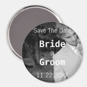 De datum-uw foto opslaan magneet (Voorkant / Achterkant)