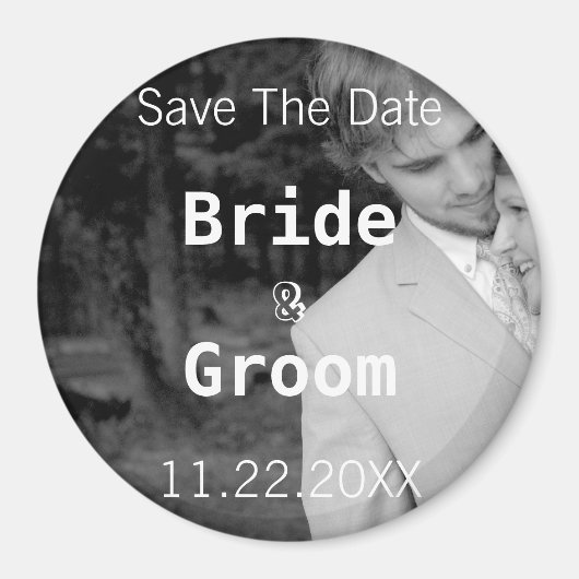 De datum-uw foto opslaan magneet (Voorkant)