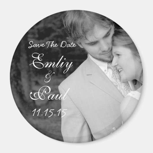 De datum-uw foto opslaan magneet (Voorkant)