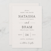 De datum van aankondiging van het huwelijk opslaan (Voorkant / Achterkant)