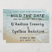 De datum van de aankondiging van het huwelijk voor (Voorkant / Achterkant)