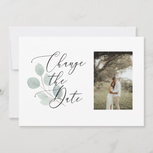 De datum van de fotokaart minimaal wijzigen save the date (Voorkant)