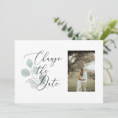 De datum van de fotokaart minimaal wijzigen save the date (Staand voorkant)