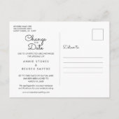 De datum van de goudliefdesfoto wijzigen briefkaart (Achterkant)