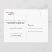 De datum van de multifoto wijzigen aankondigingskaart (Achterkant)