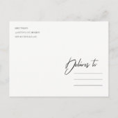 DE DATUM VAN DE OPLOSSING VAN DE WATERVERF VAN HET AANKONDIGINGSKAART (Achterkant)