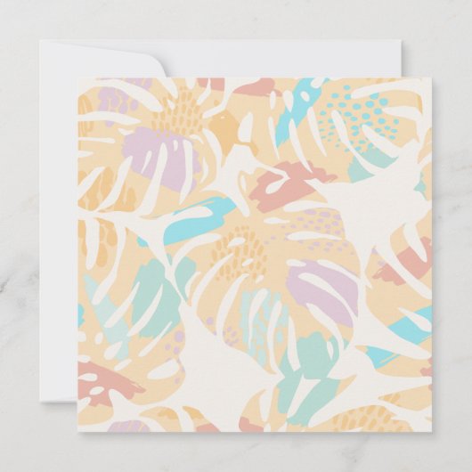 De datum van de tropische palmwoestijn van Cactus Save The Date (Achterkant)