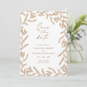 De datum van de valWedding sparen Save The Date (Staand voorkant)