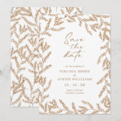 De datum van de valWedding sparen Save The Date (Voorkant / Achterkant)