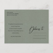 DE DATUM VAN DE VERTRAGING VAN DE VERTRAGING VAN D AANKONDIGINGSKAART (Achterkant)