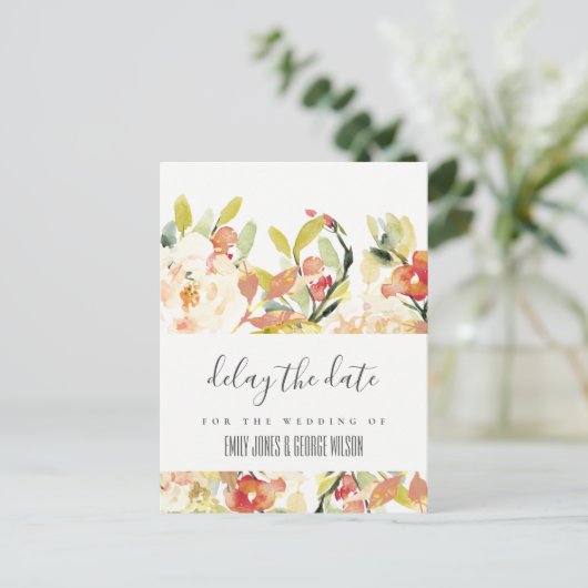 DE DATUM VAN DE VERTRAGING VAN DE VERTRAGING VAN D AANKONDIGINGSKAART (Staand voorkant)